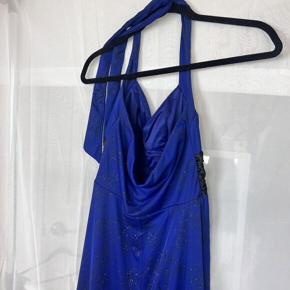 VIntage y2k halter mini formal dress sparkly satin mesh fairy grunge prom XS - Picture 8 of 11